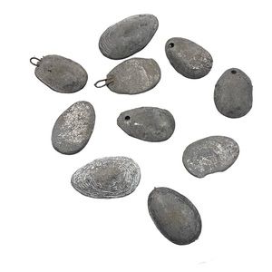 Lot Of 10 Vintage Lead Weights Fishing Handmade Tackle